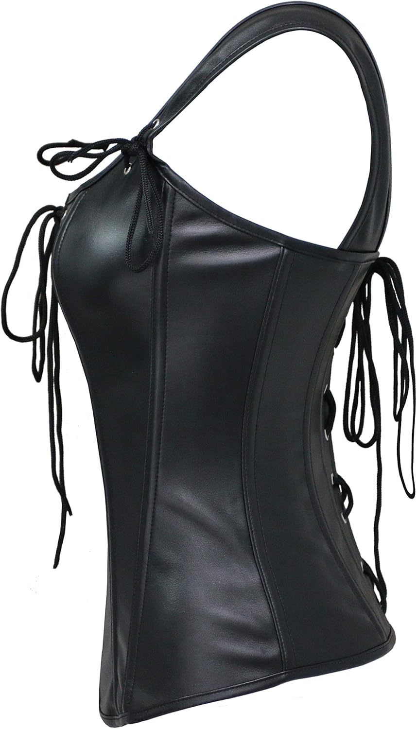Vintage Steampunk-Renaissance-Korsett, L Schwarz