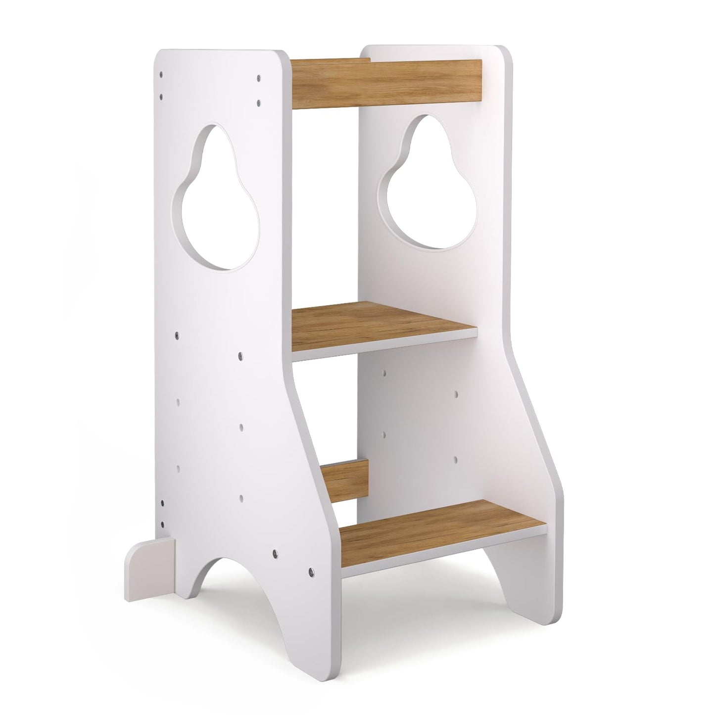 Lernturm, 80 x 50 x 37 cm Holzfarbe und Weiss