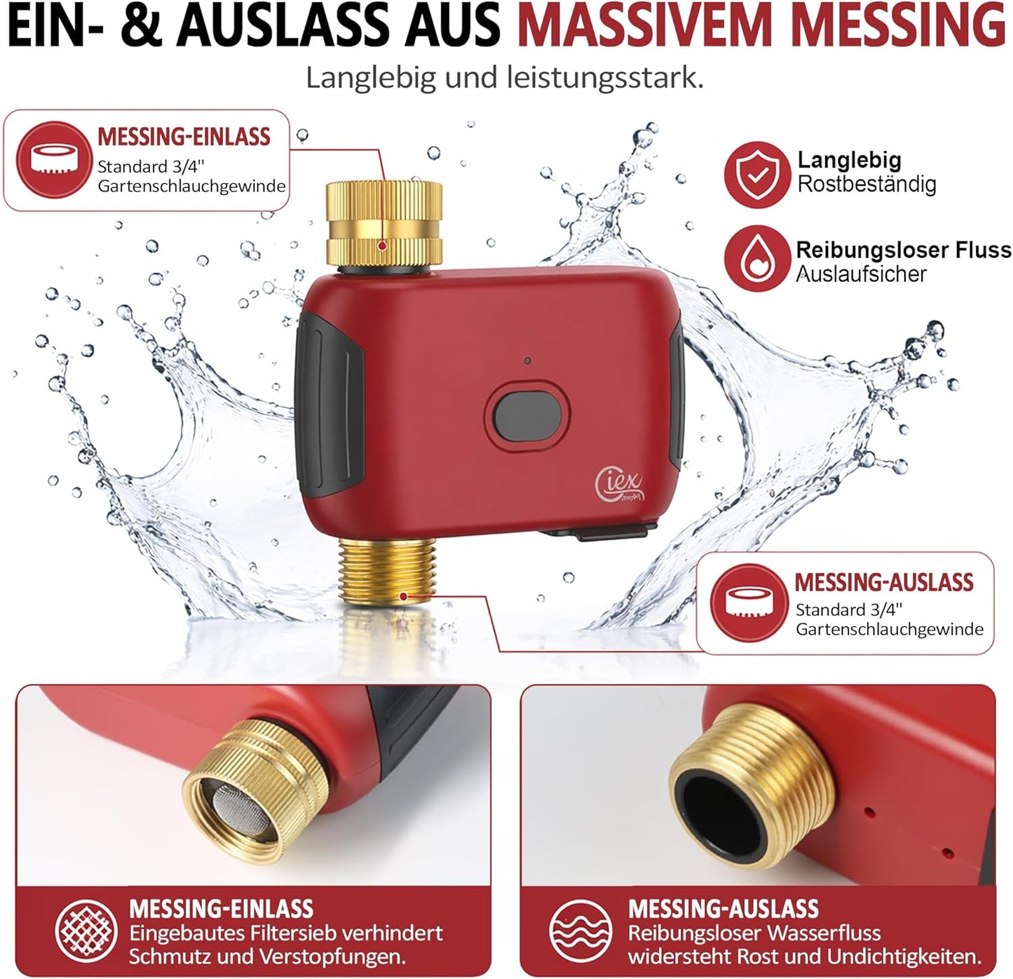 WLAN-Bewässerungscomputer mit App-Steuerung
