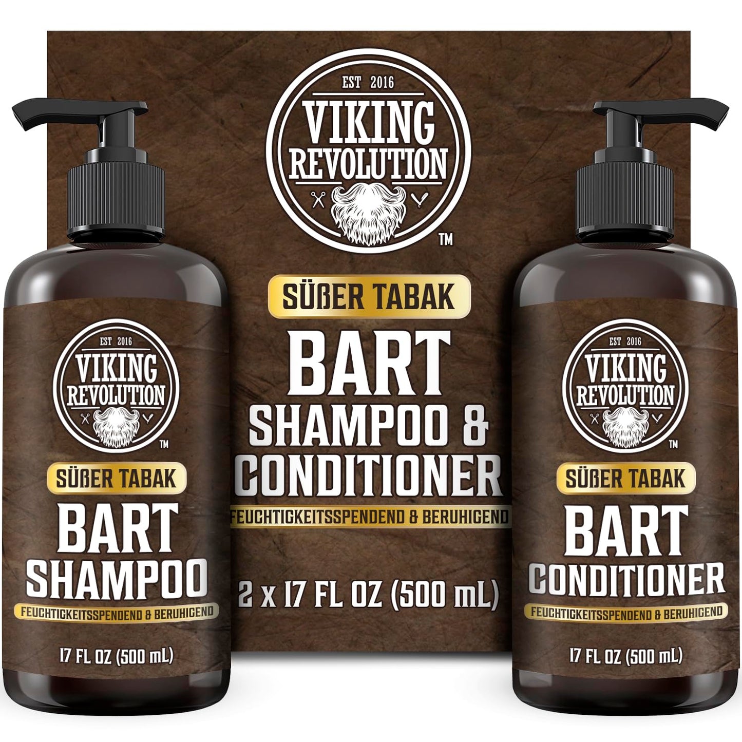 Bartshampoo & Conditioner Set, 500 ml (2er Pack)