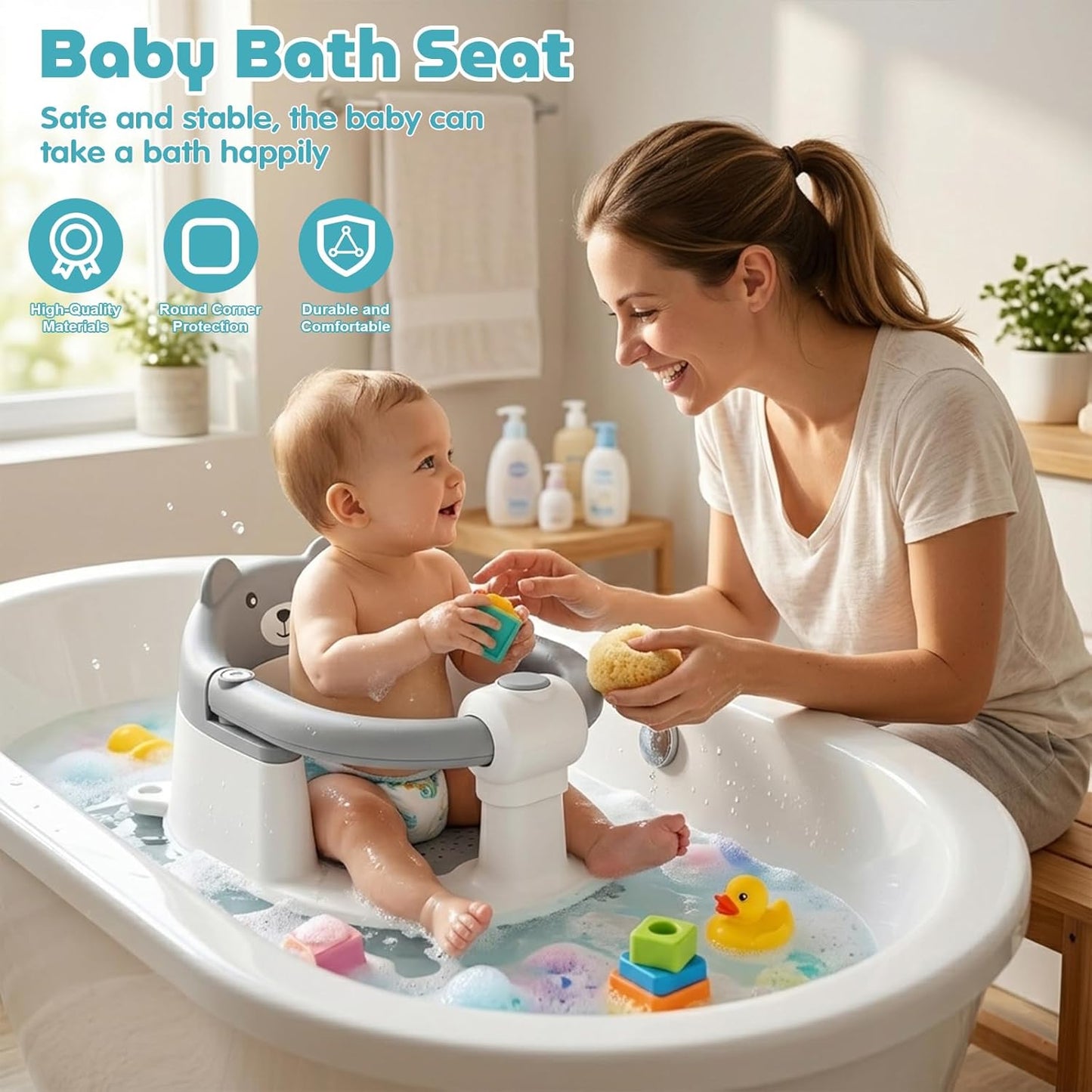 Babybadewannensitz mit Saugnäpfen