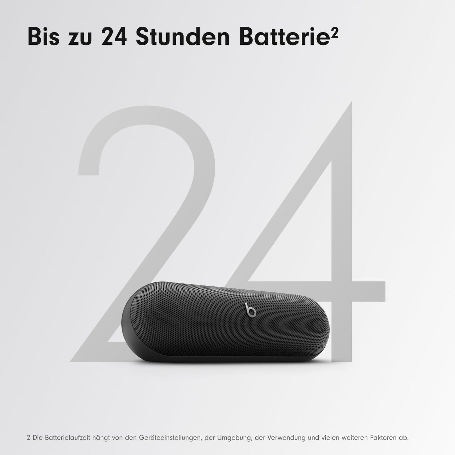 Tragbarer Bluetooth-Lautsprecher Pill, Mattschwarz Pill