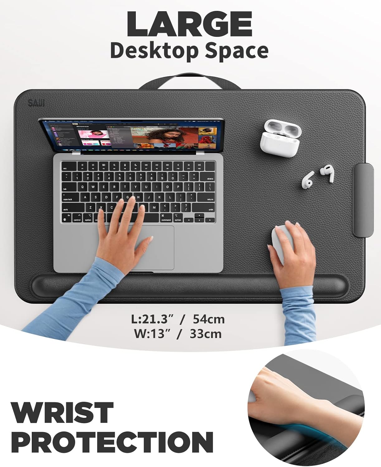 Laptopkissen, Schwarz