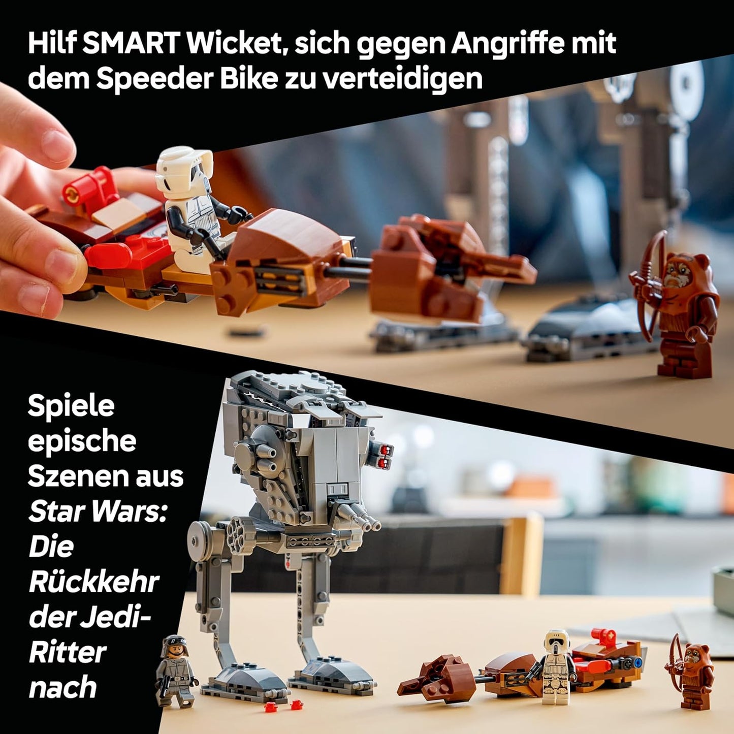 Interaktives LEGO Set: AT-ST Angriff auf Endor, Smart Play: At-st Attack On Endor 75424