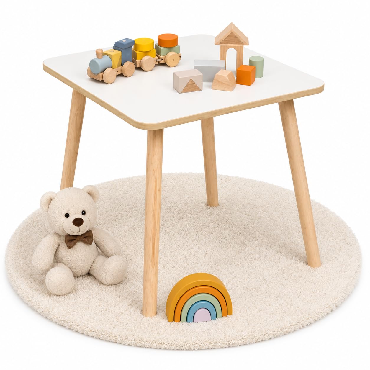 Quadratischer Kindertisch, Children Table 50 x 50 x 47 cm