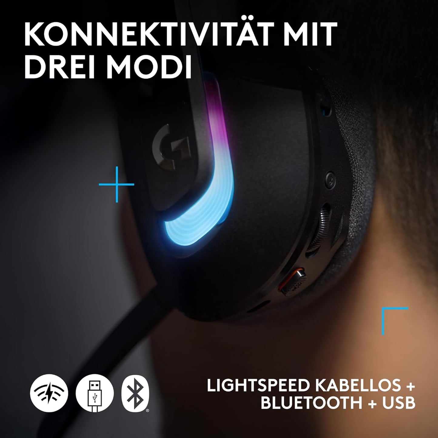G522 Lightspeed Gaming-Headset, G522 Headset Schwarz