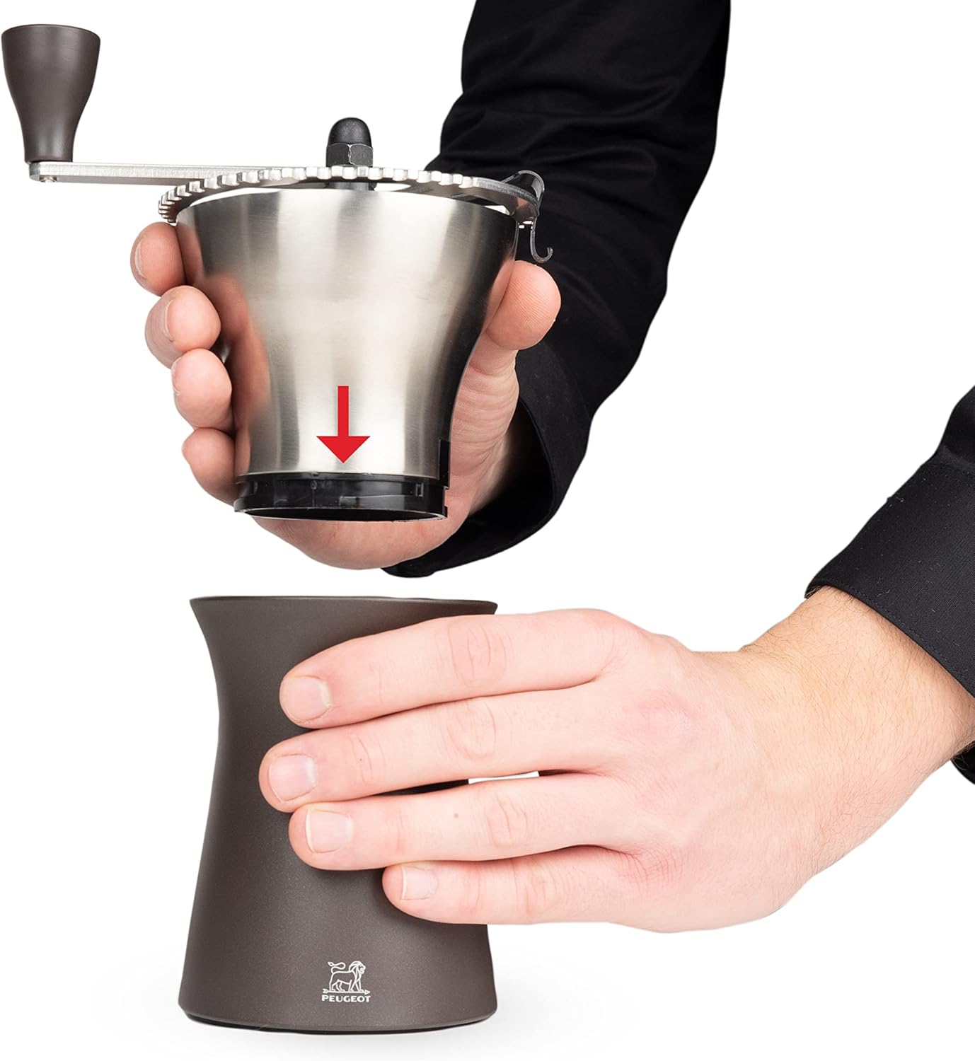 Manuelle Kaffeemühle Kronos mit Stahlmahlwerk, Kronos