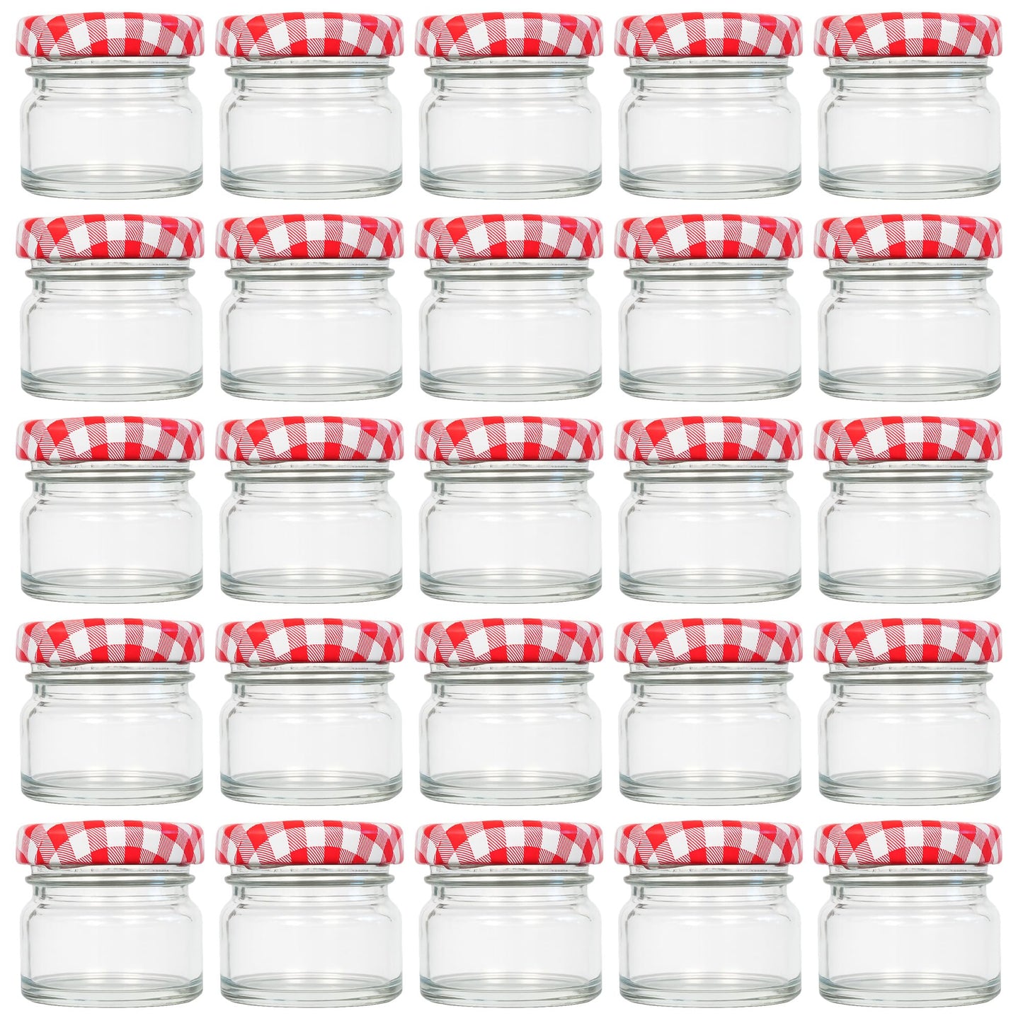 25x Mini Marmeladengläser, 30 ml 25