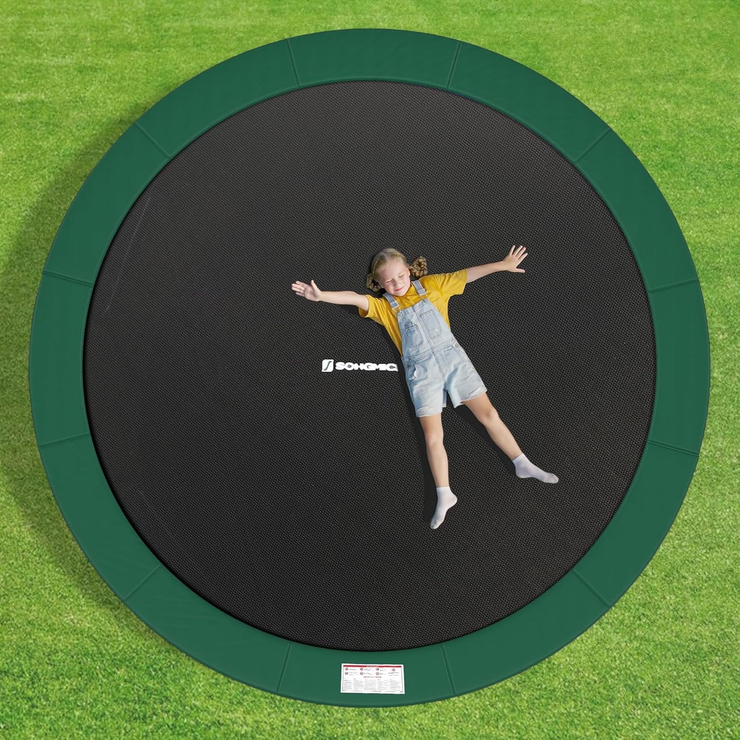 Trampolin-Randabdeckung, 427 cm, 427 cm Grün