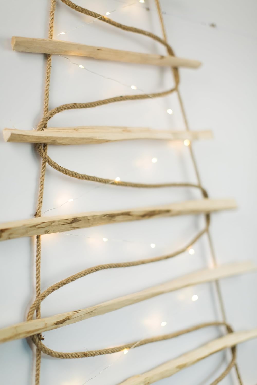Handgemachter Weihnachtsbaum mit LED-Lichtern, 95 CM HOCH