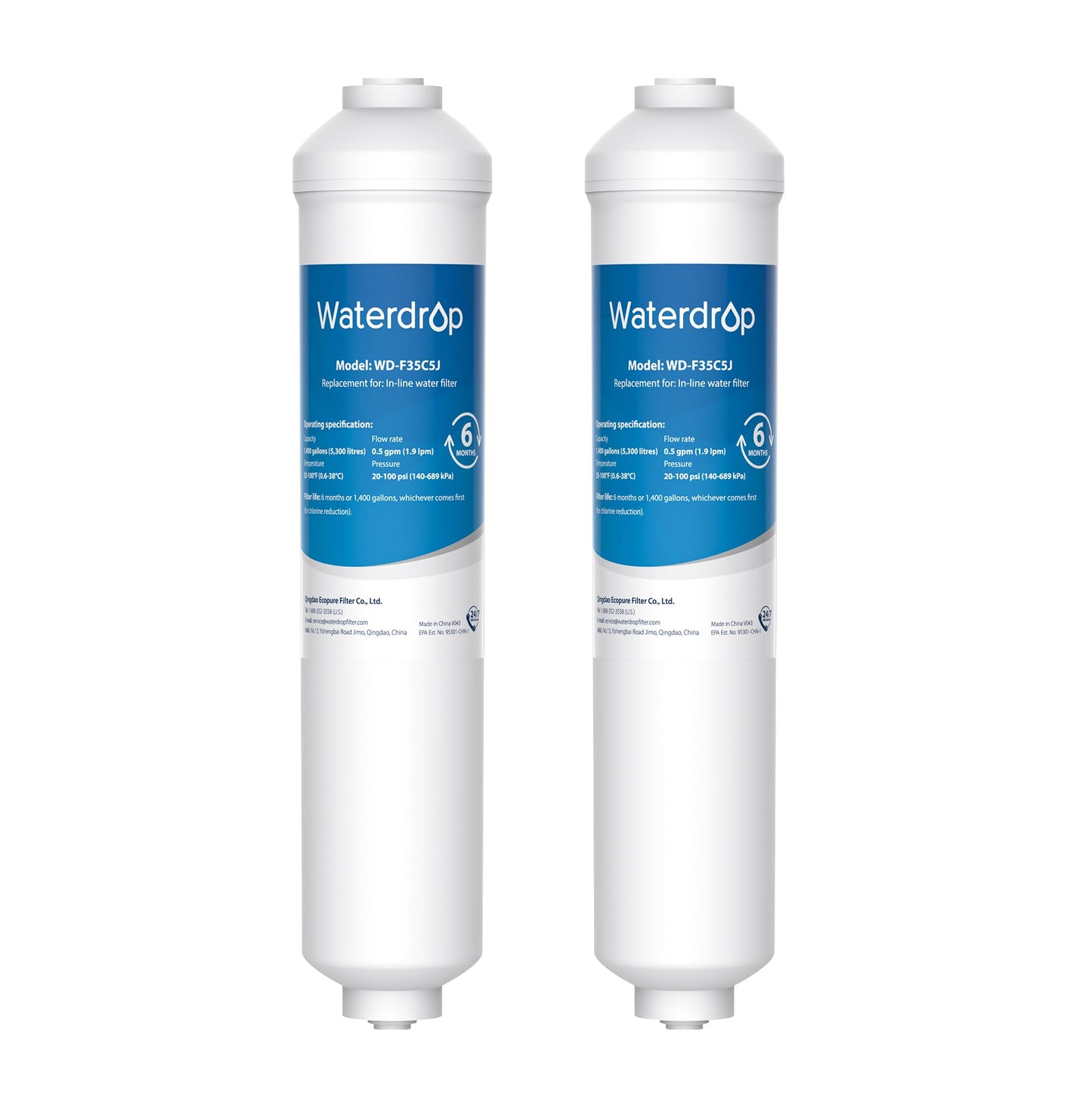 WD-F35C5J Kühlschrank Wasserfilter, 2 Stück, 2