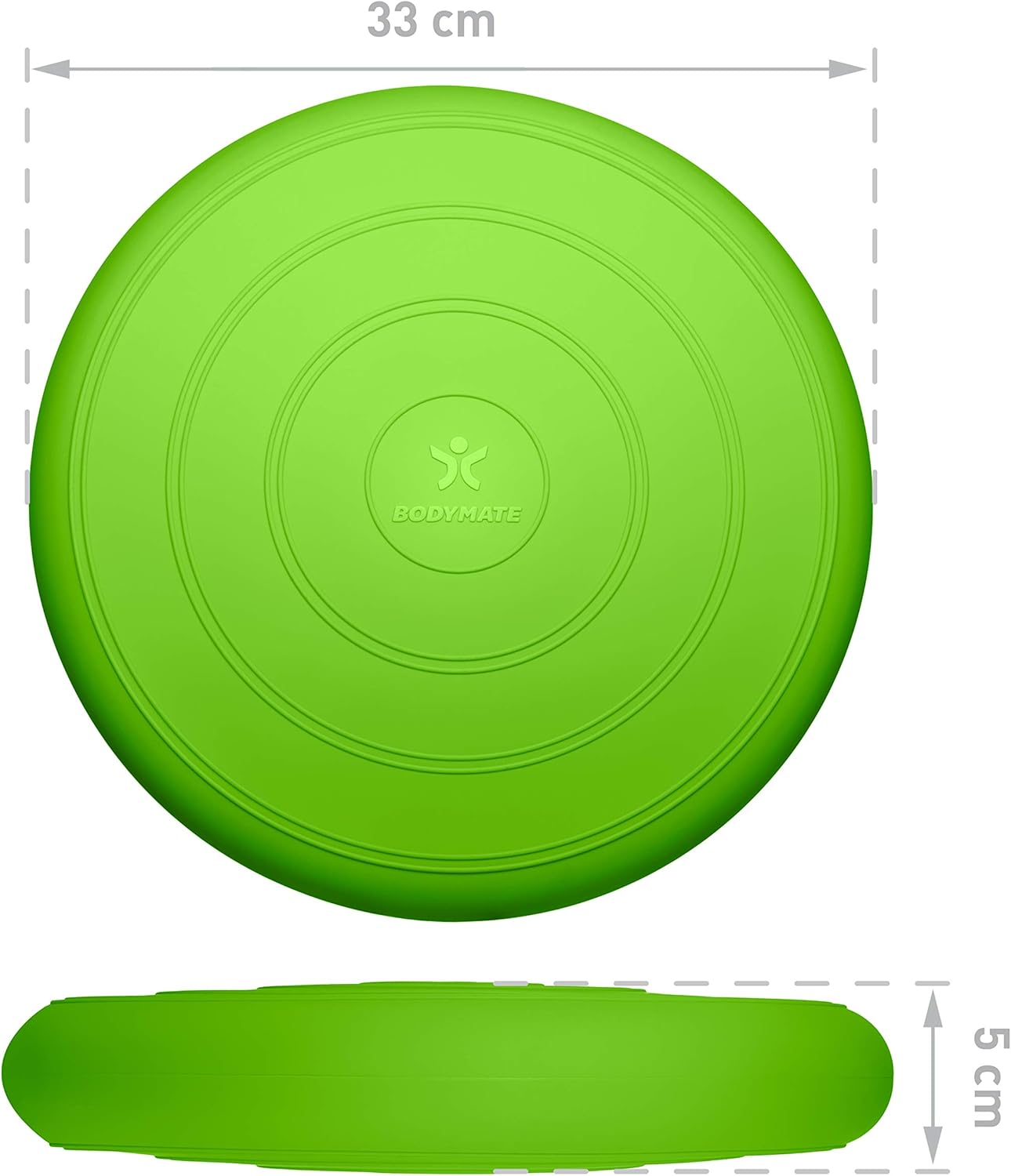 Balance-Kissen mit Luftpumpe, GRÜN