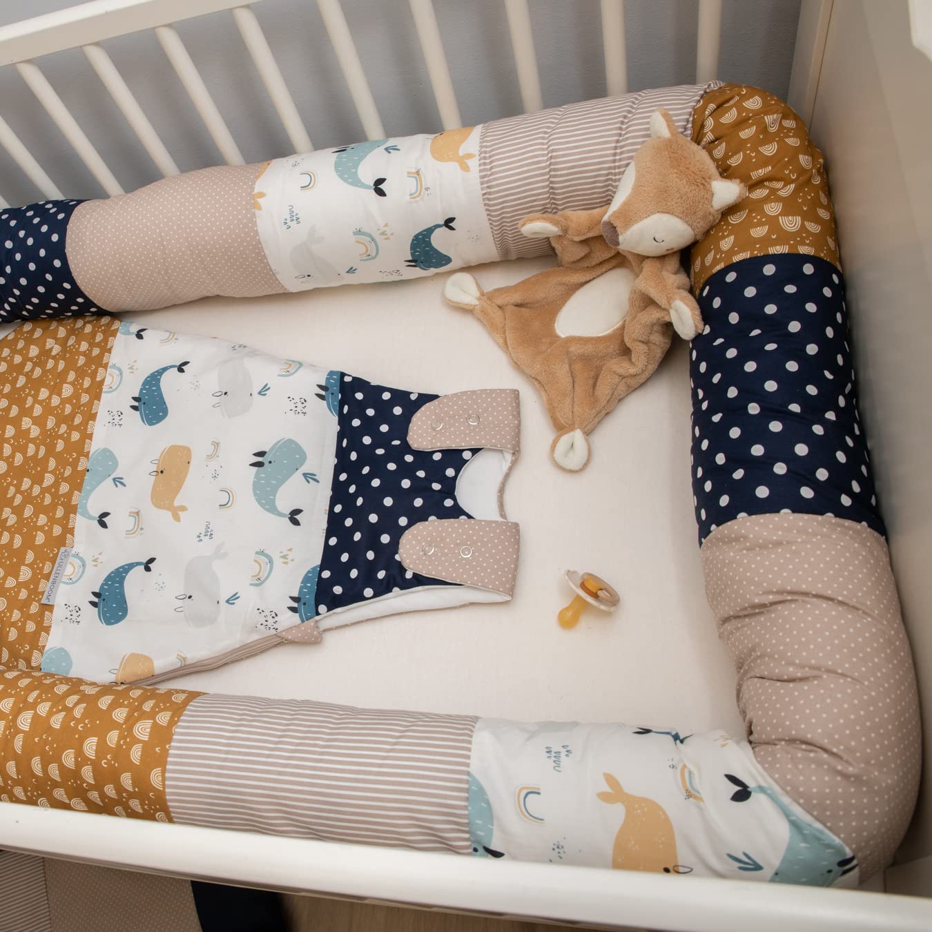 Baby Bettschlange Wale 200 cm