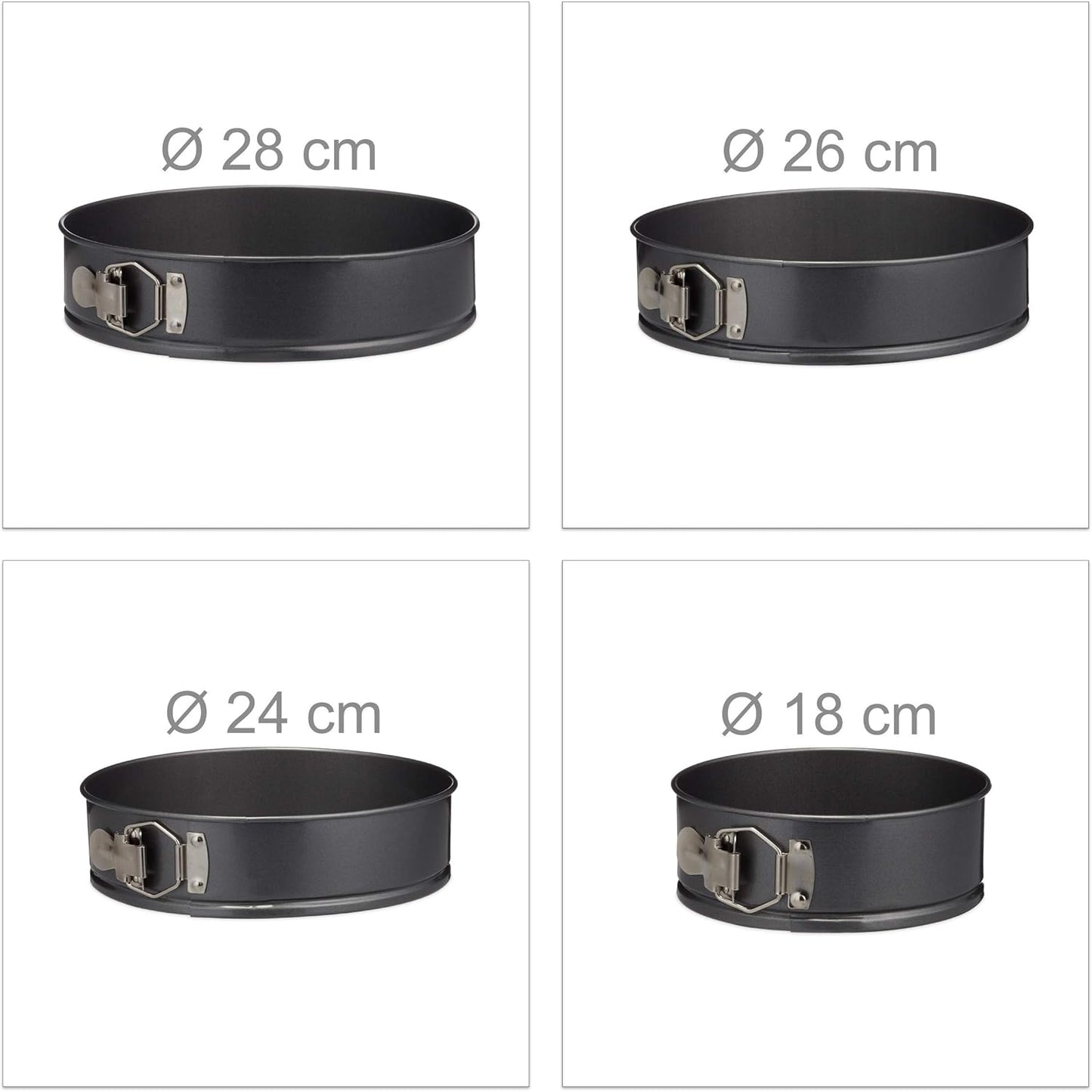 4-teiliges Springform-Set