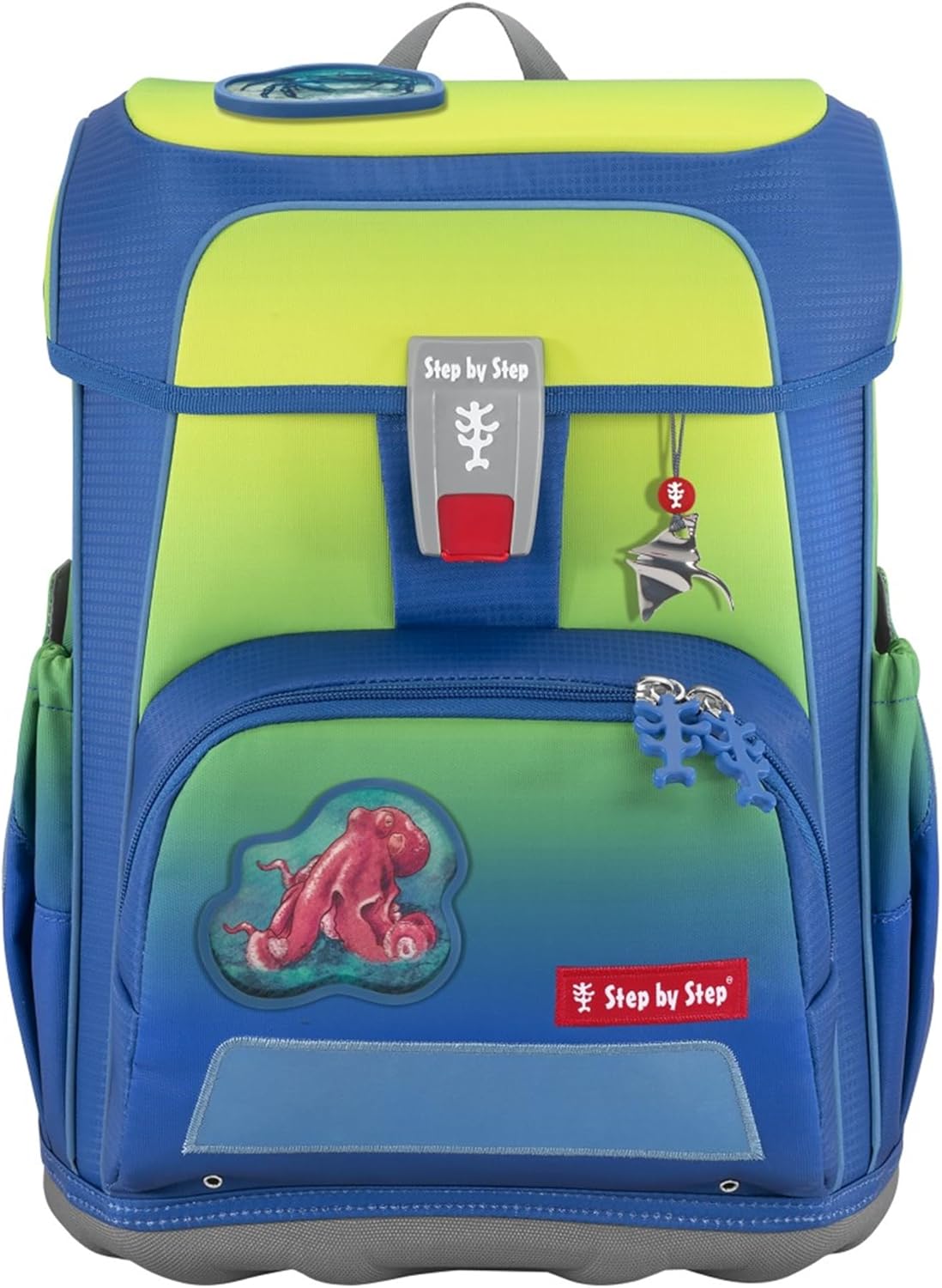 Ranzen-Set Cloud Ocean, Red Octopus - Blau - Gelb
