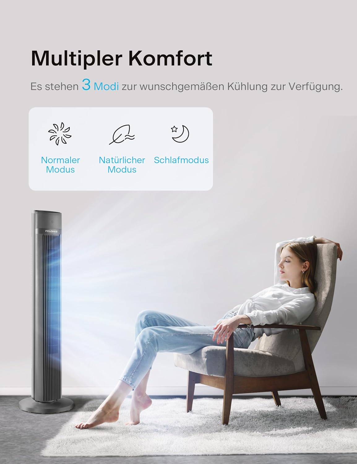 Turmventilator, 40 Zoll Turmventilator