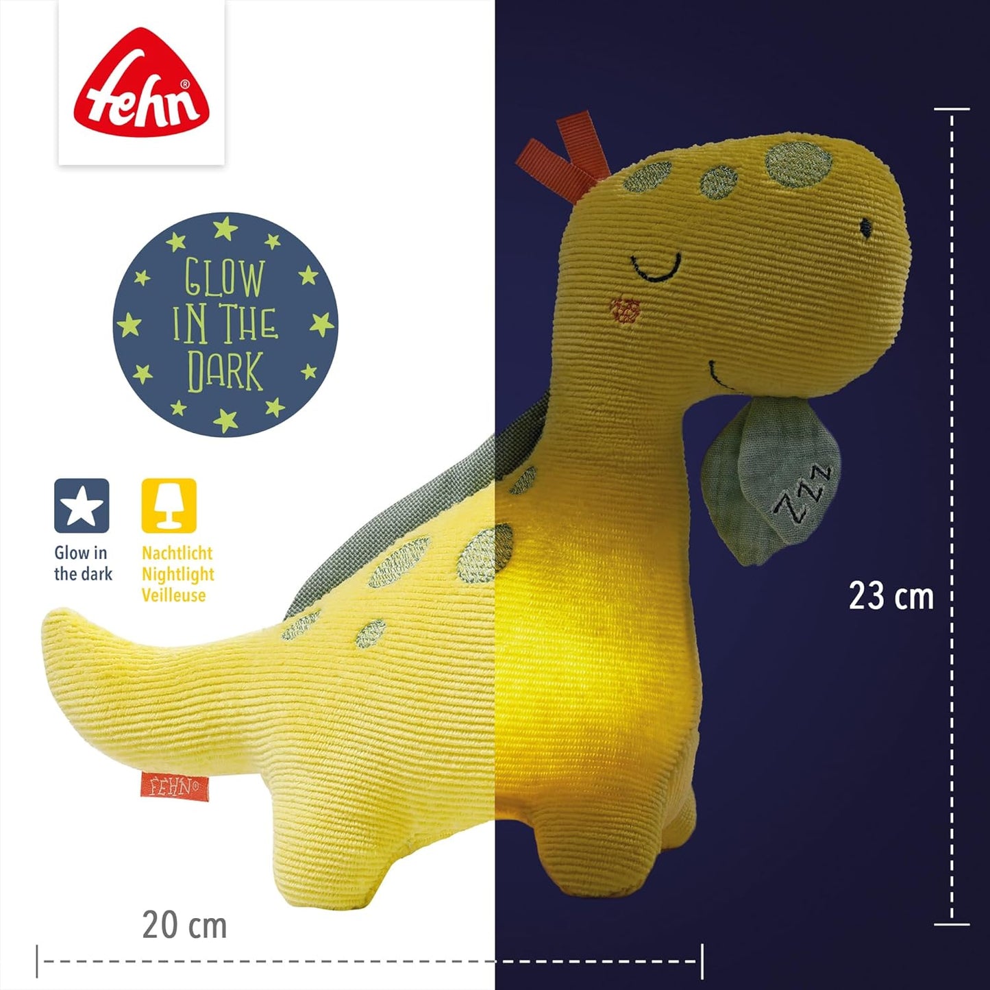 Dino-Nachtlicht-Kuscheltier, Dino