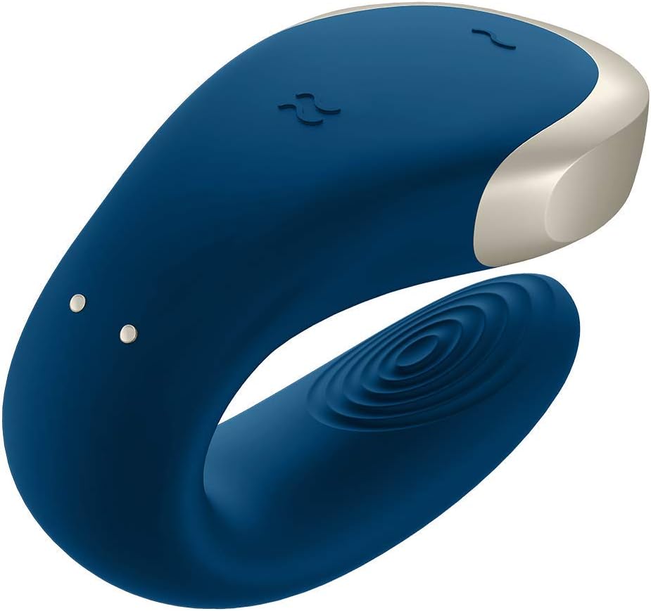 Double Love App Paar-Vibrator mit Fernbedienung, Blau 1 Stück (1er Pack)