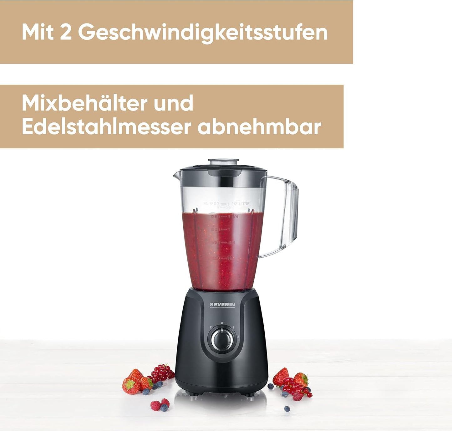Standmixer SM 3707 mit Tritan-Mixbehälter, Single