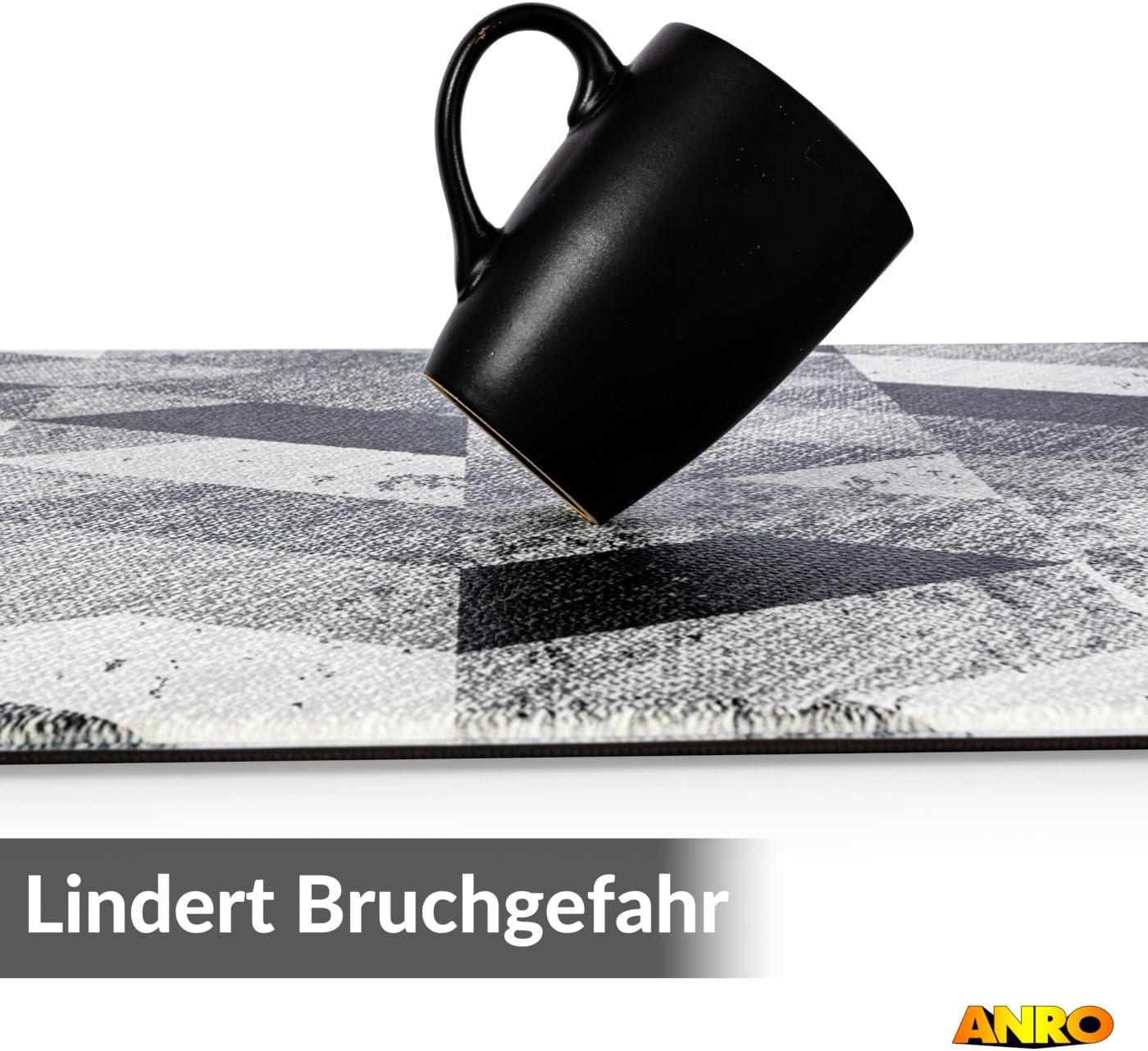 Anti-Ermüdungsmatte 1 cm für Steharbeitsplätze, Graphite 50 x 120 cm (Rechteckig)