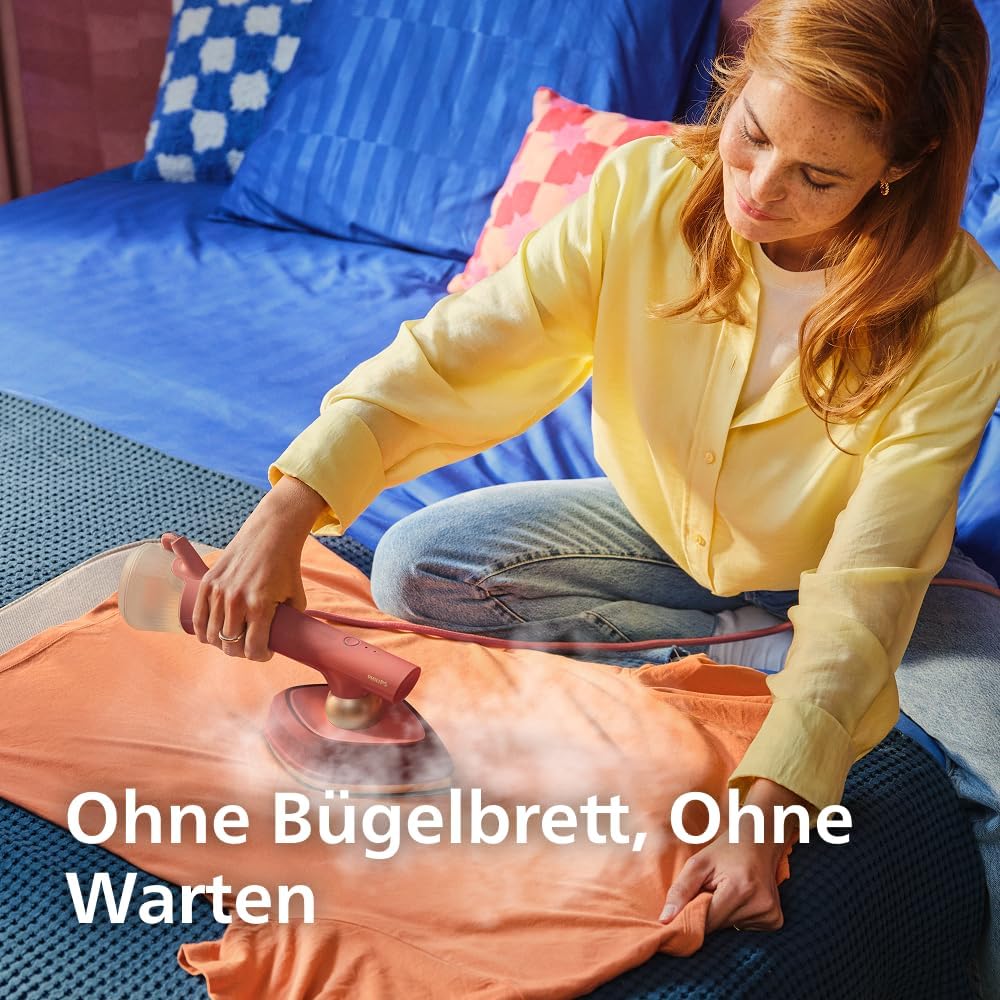 OneTurn 2in1 Bügeleisen und Steamer 1800 W, Stylemat Terracotta