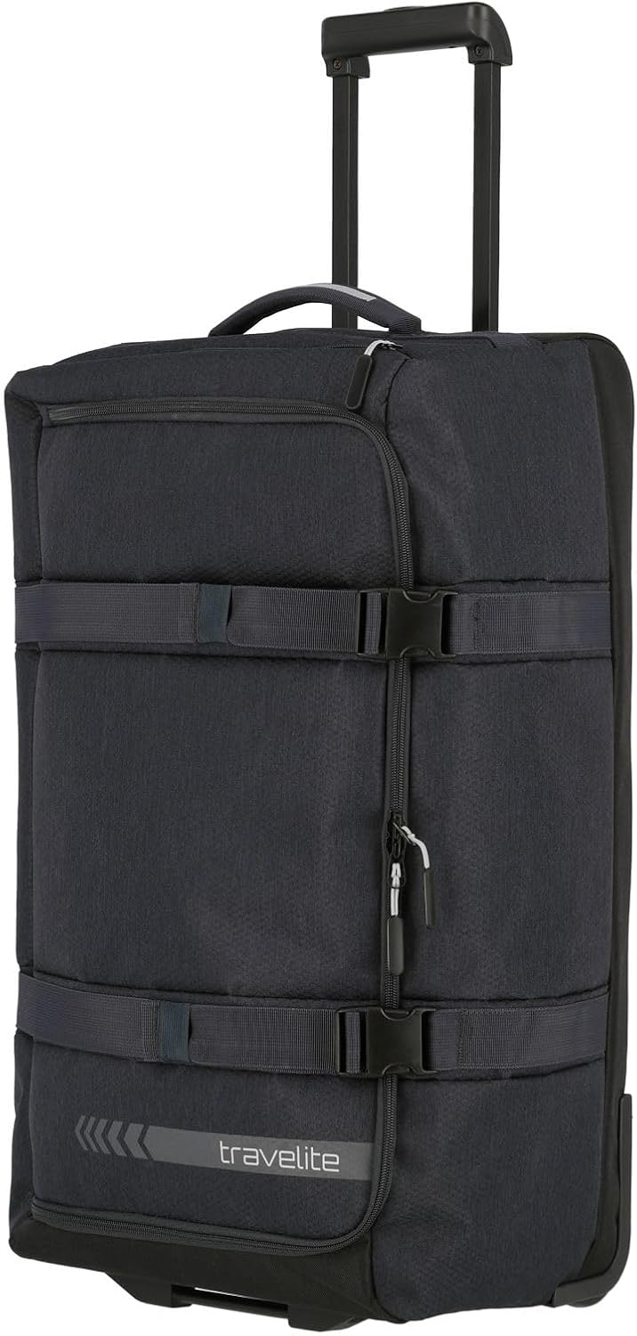 Kick Off Reisetasche mit Rollen, Trolley Reisetasche L (68 cm) D'anthrazit (Grau)