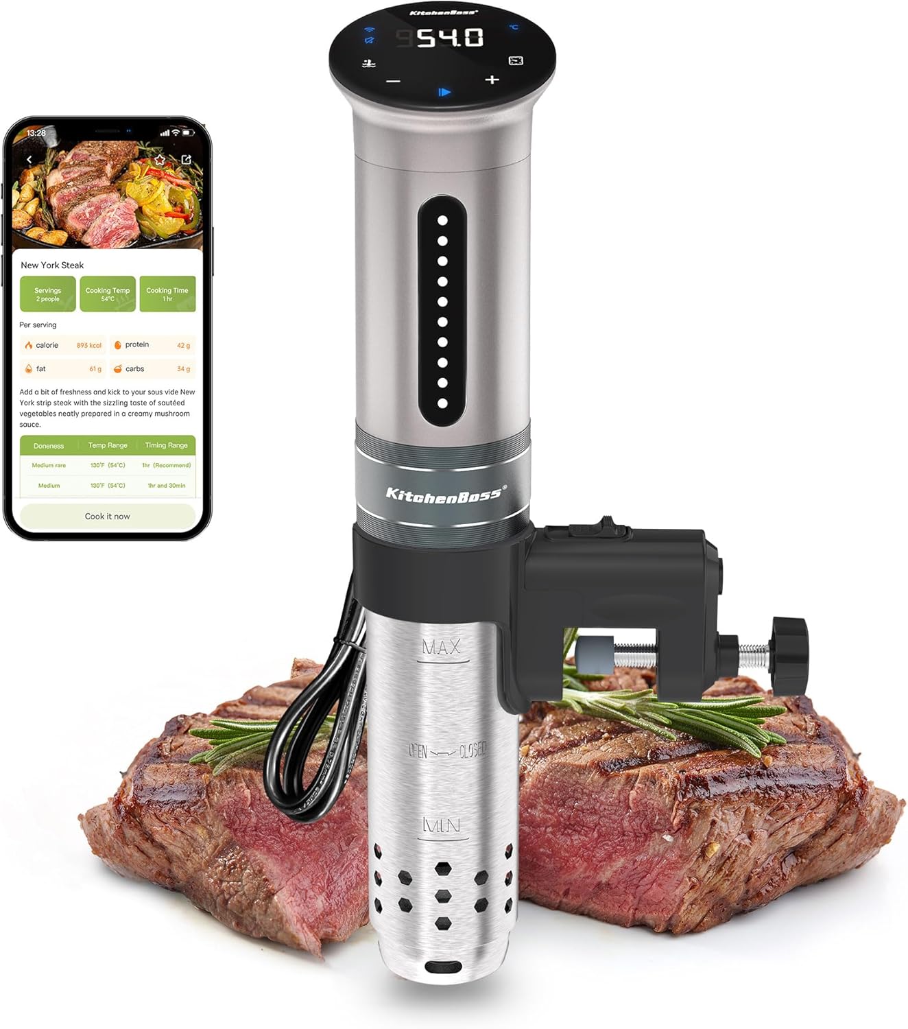 Sous Vide Stick Garer mit Wi-Fi und App-Steuerung, G310PS-SC / G310psa