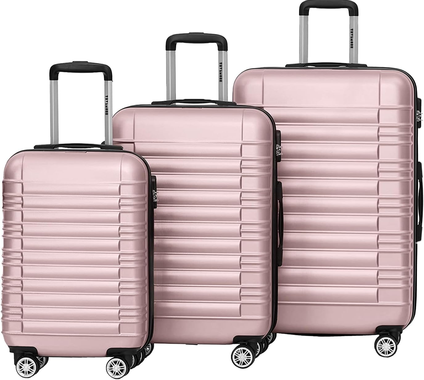 3-teiliges Kofferset, Small + Medium + Large / Roségold