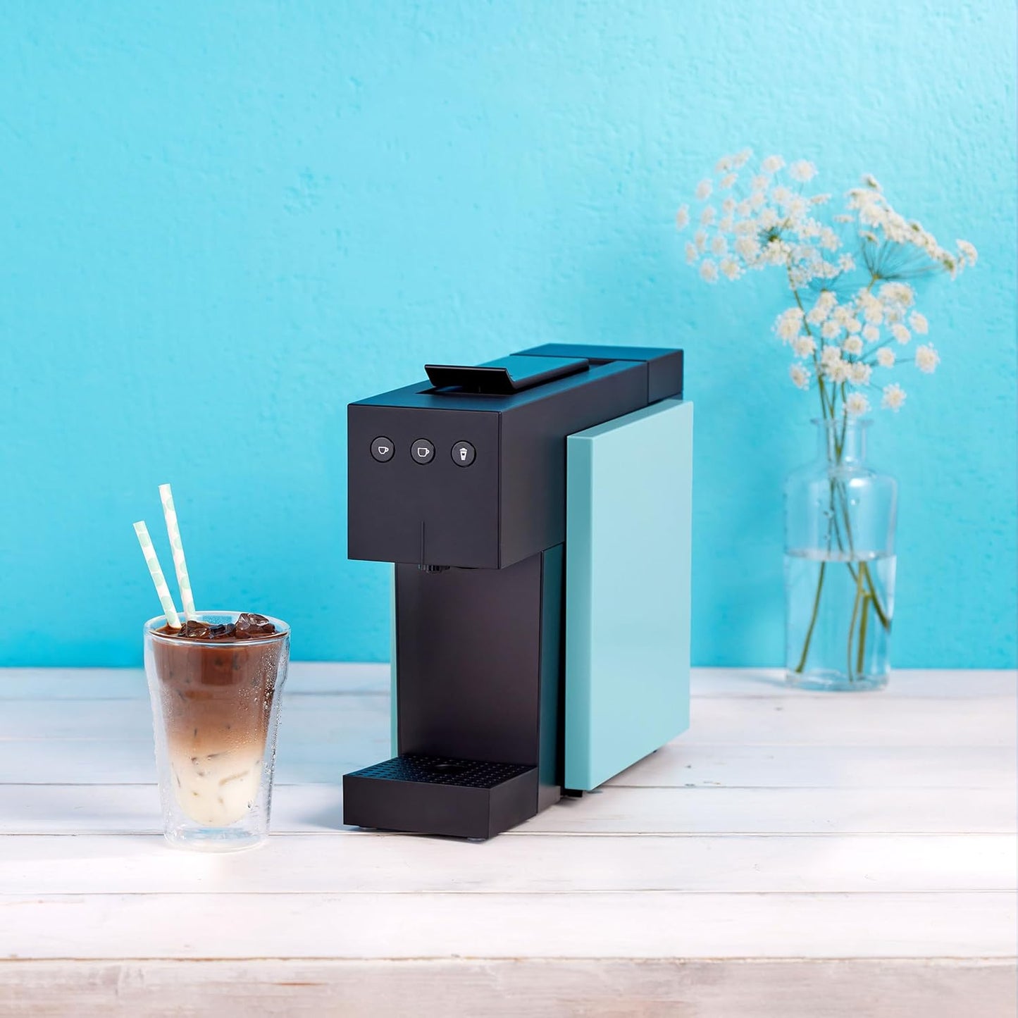 Kapselmaschine für Kaffee, Tee & Kakao, Tropical Blau