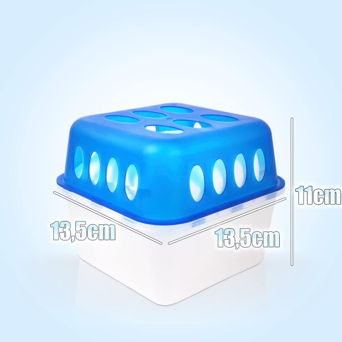 4x Luftentfeuchter Boxen mit 8 Nachfüllpacks, 4x Box + 8x Nachfüllpack 400g