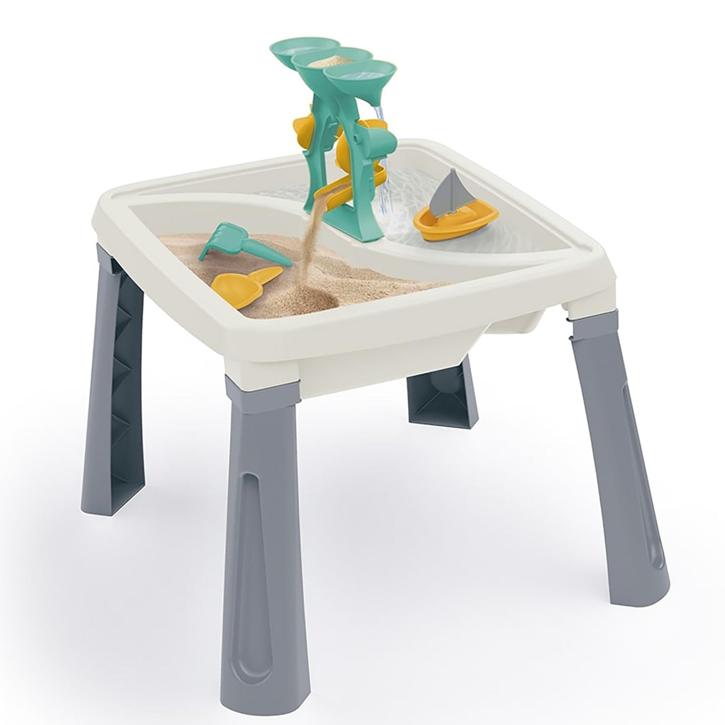 3-in-1 Sand- und Wasser-Tisch, Grau