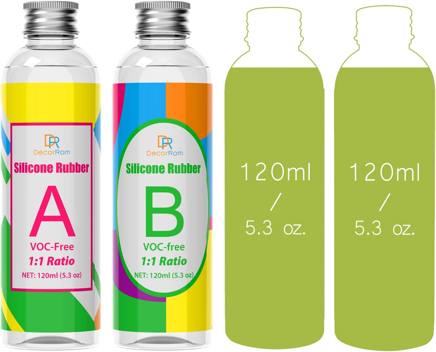 Flüssig-Silikon für Formherstellung, 240ml - Durchsichtig