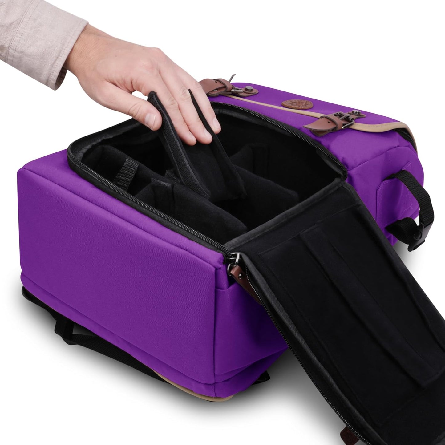 Sammelkarten-Aufbewahrungsbox-Rucksack, Einheitsgrösse Lila