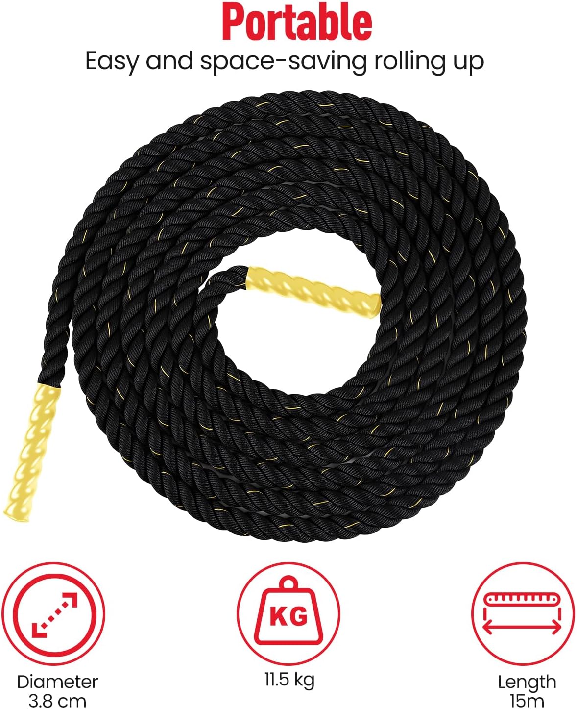 Battle Rope Schlagseil, Battle Rope 9m