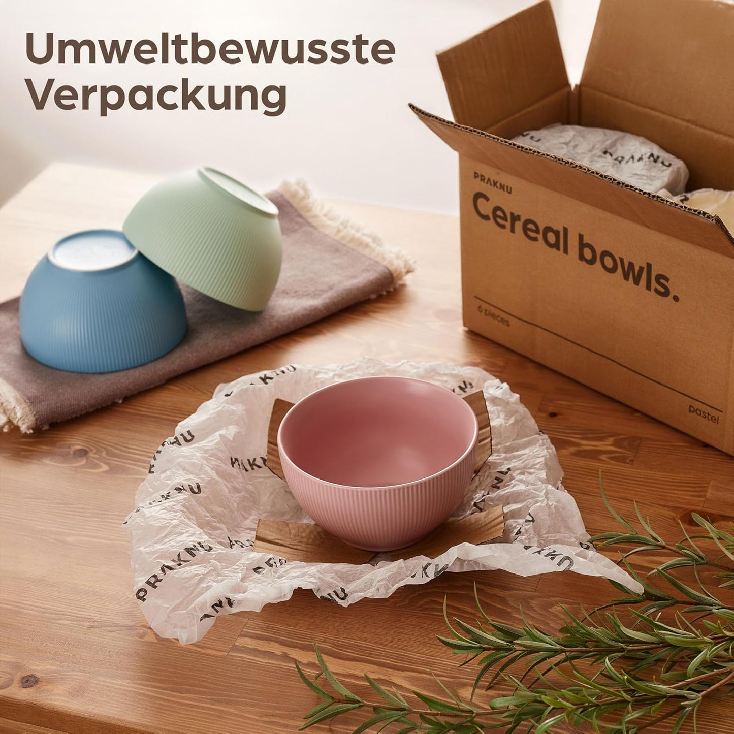Müslischalen-Set, 6 Stück, mikrowellen- & spülmaschinenfest, 6er Set Bunt