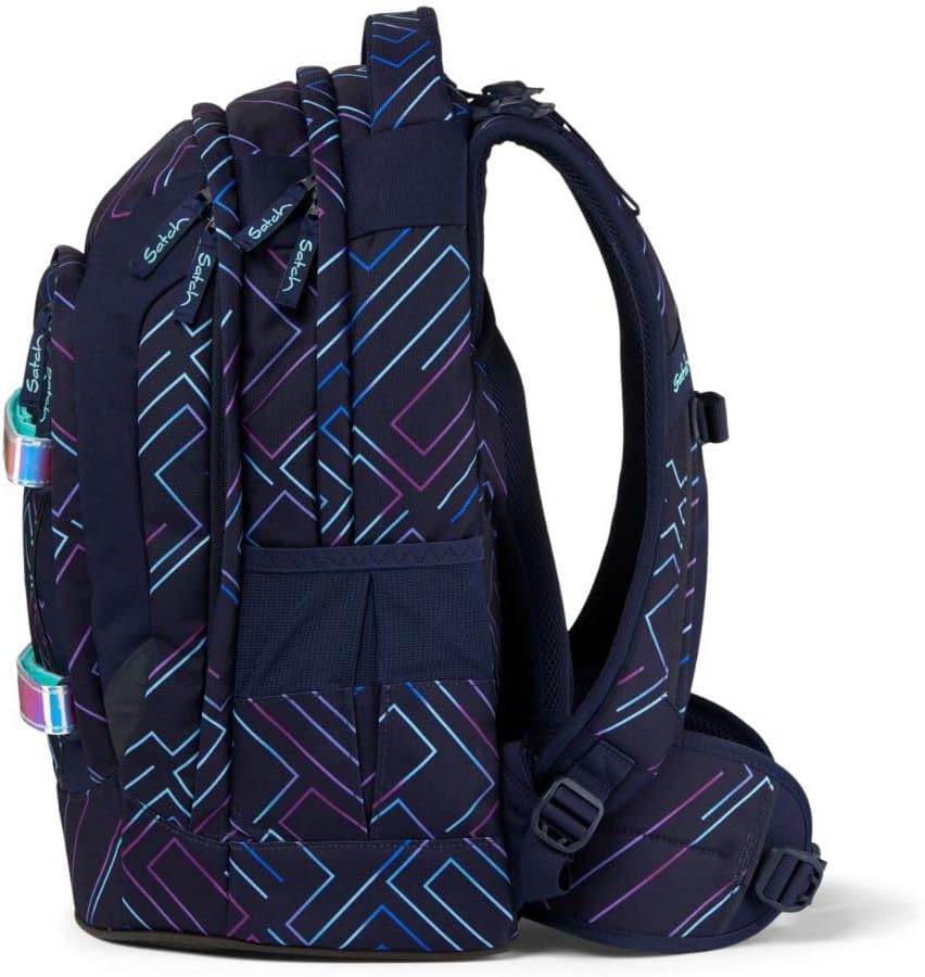 Ergonomischer Schulrucksack Pack mit Turnbeutel und Schlampermäppchen, Einheitsgröße Purple Laser