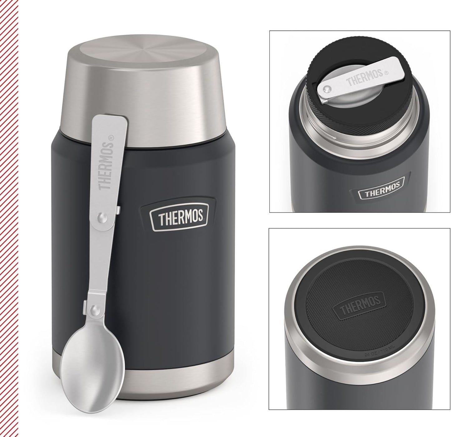 Thermos Stainless King, 710 ml Dunkelgrau / Graphite Mat