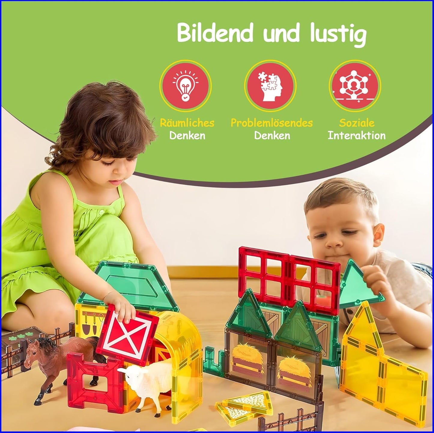 Magnetische Bausteine Farm, Farm