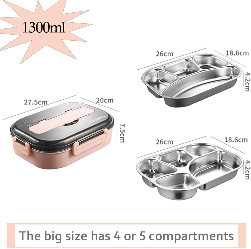 Bento Box, Rosa, 4 Fach