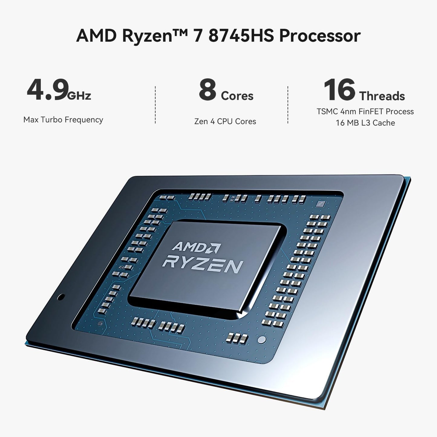 Mini PC SER8 mit Ryzen 7 & 4K Triple Display, SER8 8745HS/24/1TB
