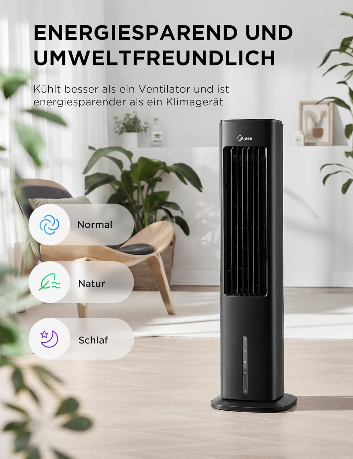 4-in-1 Mobiler Luftkühler mit Wasserkühlung