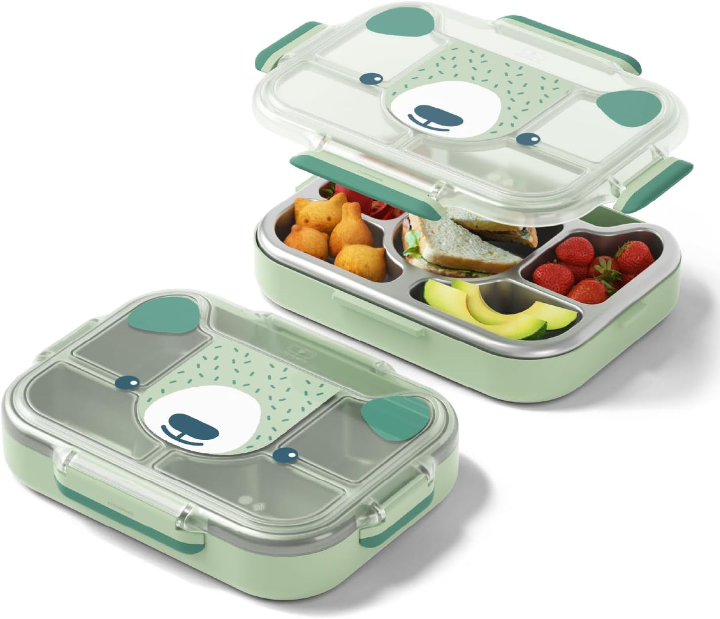 Wonder - Kinder-Lunchbox, Grün Bear Bento only