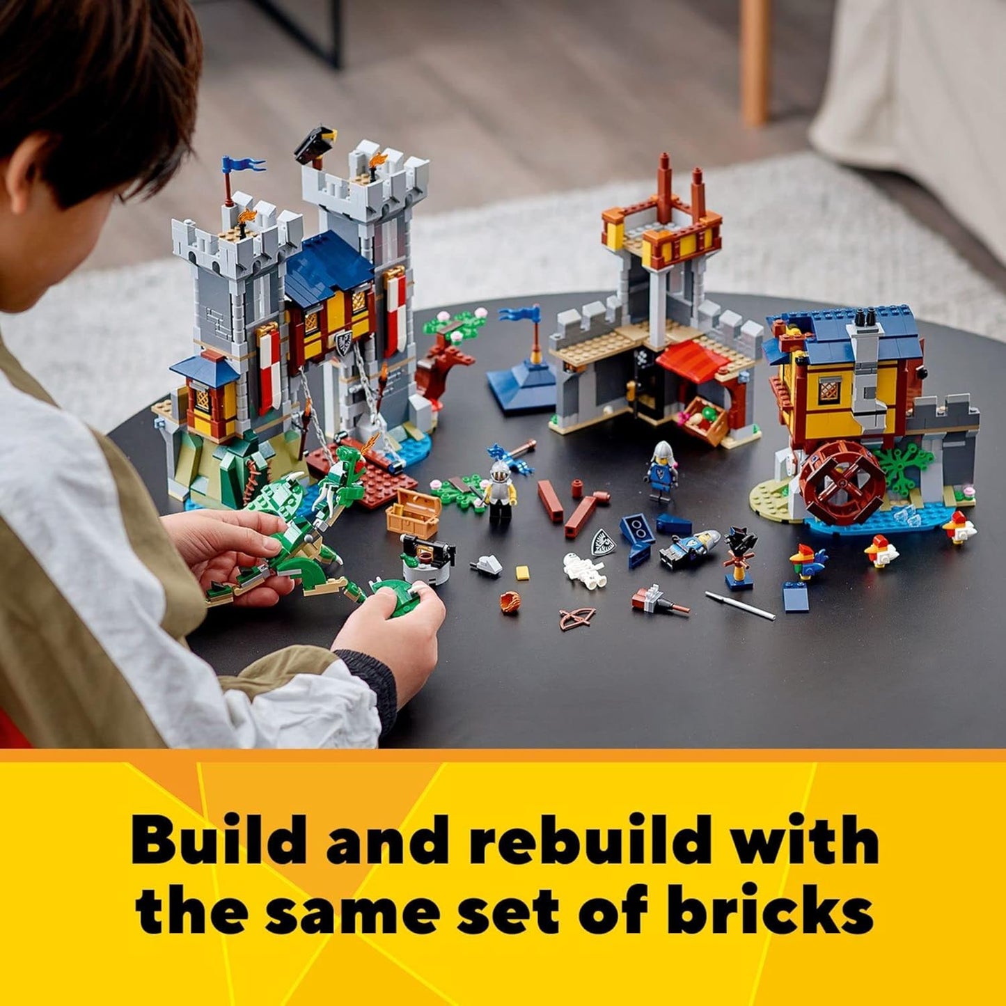 Creator 3-in-1: Mittelalterliches Schloss (31120), Schloss Spielzeug Standardverpackung