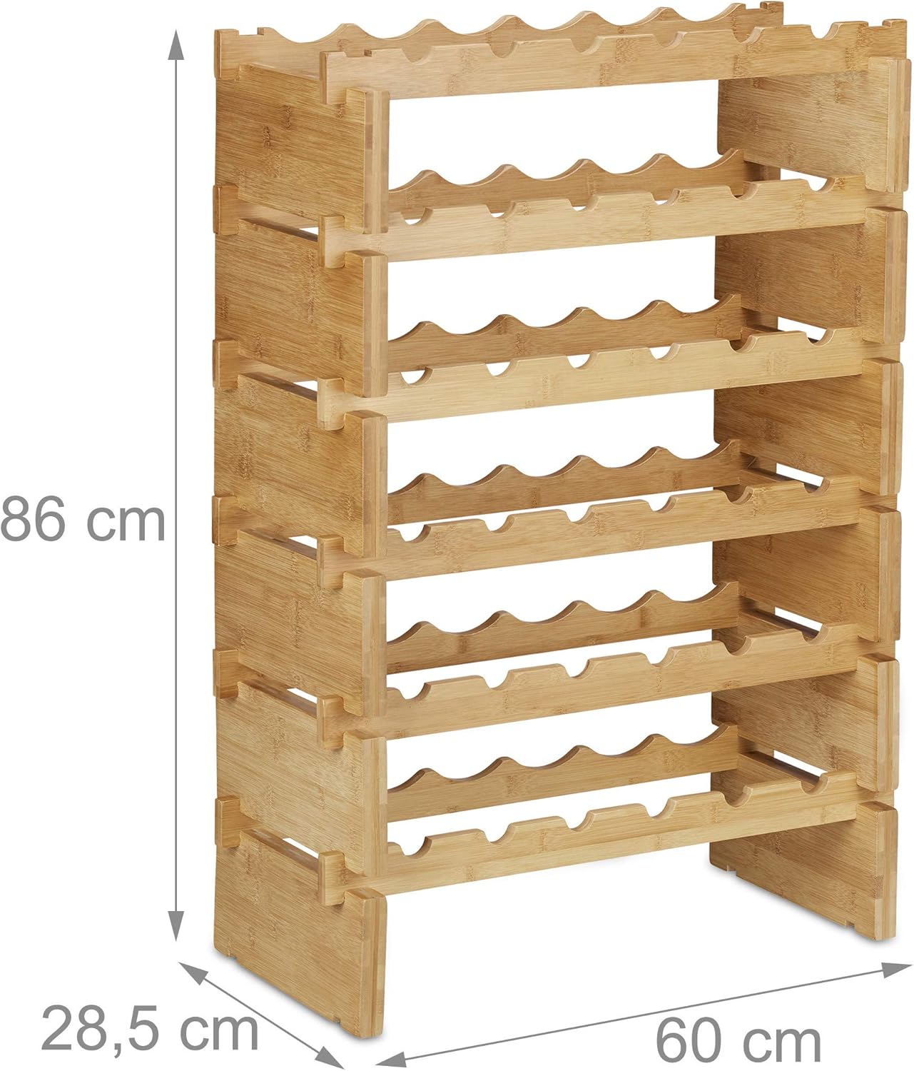 Weinregal, 6 Ablagen