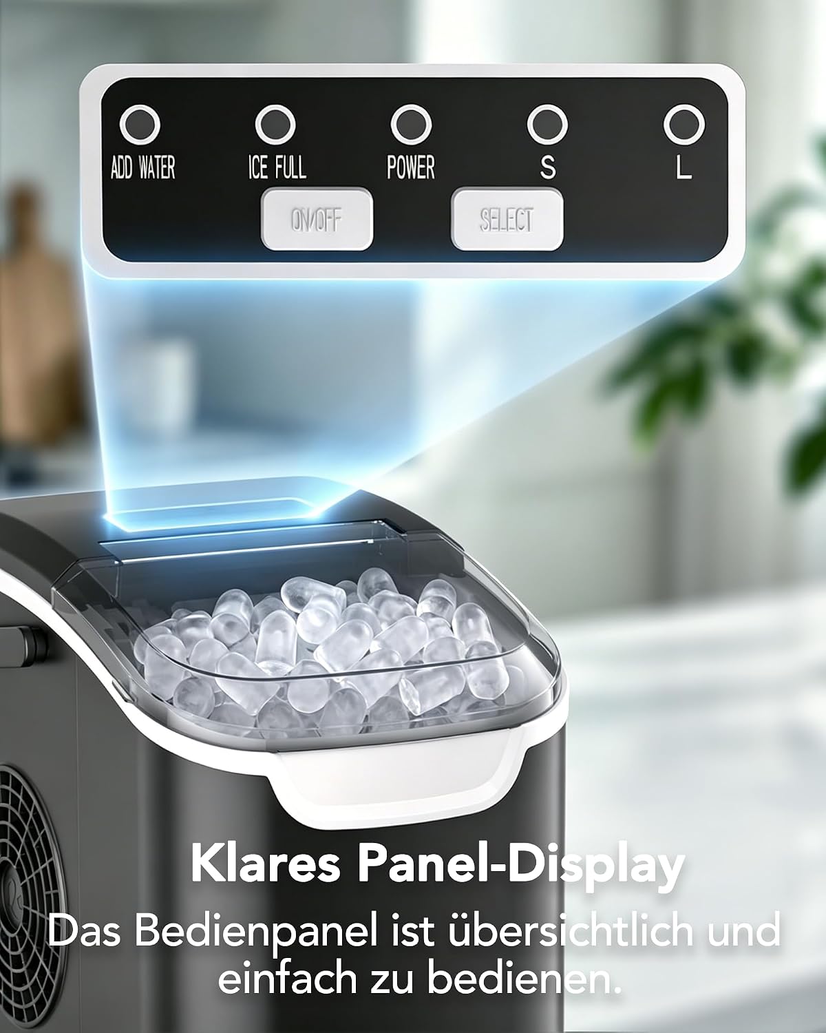 Eiswürfelmaschine, Tiefschwarz