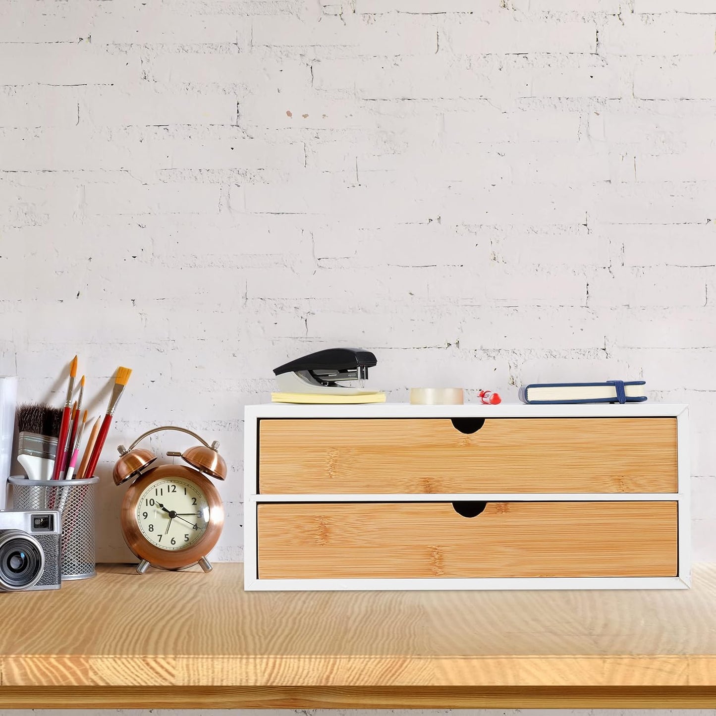 Schubladenbox Mini-Kommode mit 2 Schubladen