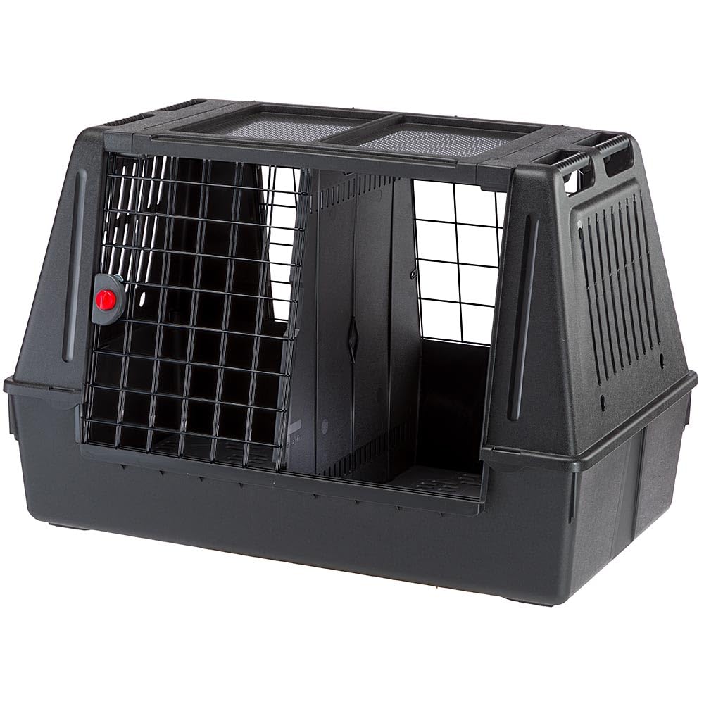 Auto-Hundebox Atlas CAR 100 Scenic mit extra Belüftung und Sicherheitshaken, L 100 x B 60 x H 60 cm ATLAS CAR SCENIC