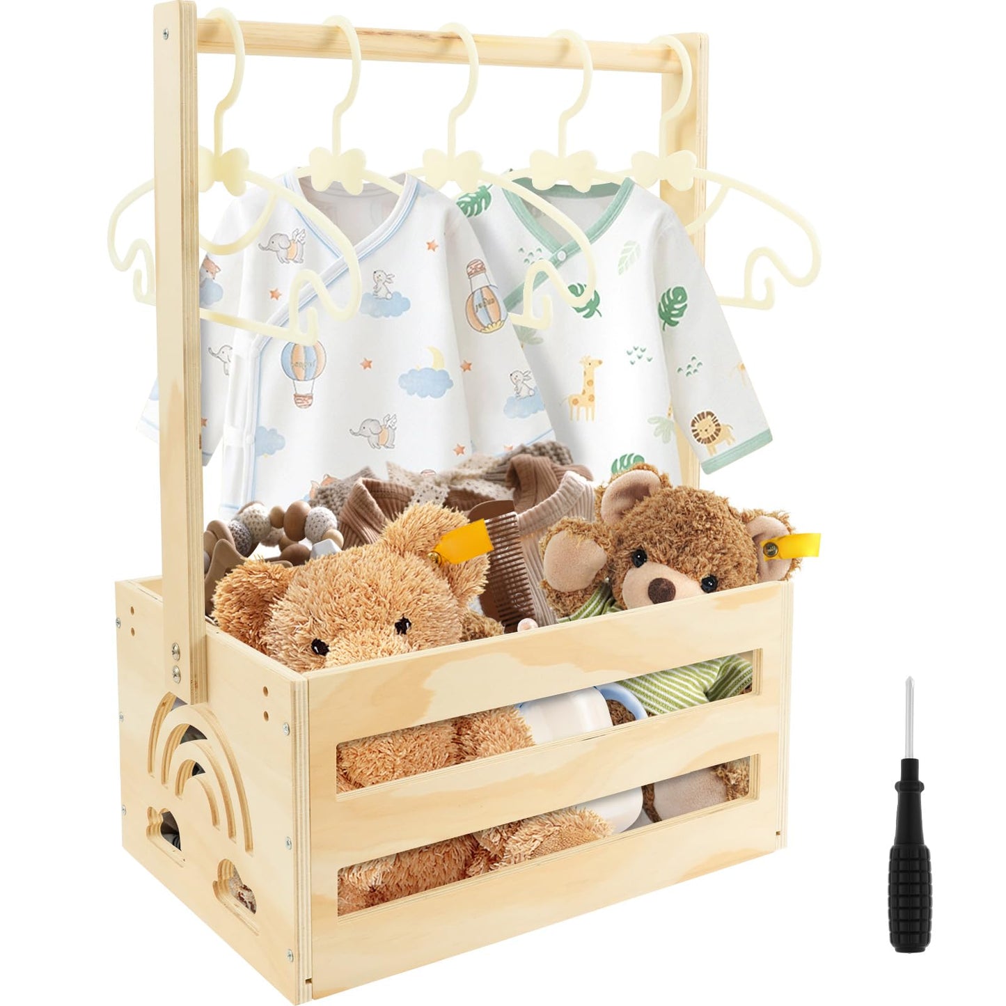 Babygeschenkkorb mit Kleiderstange