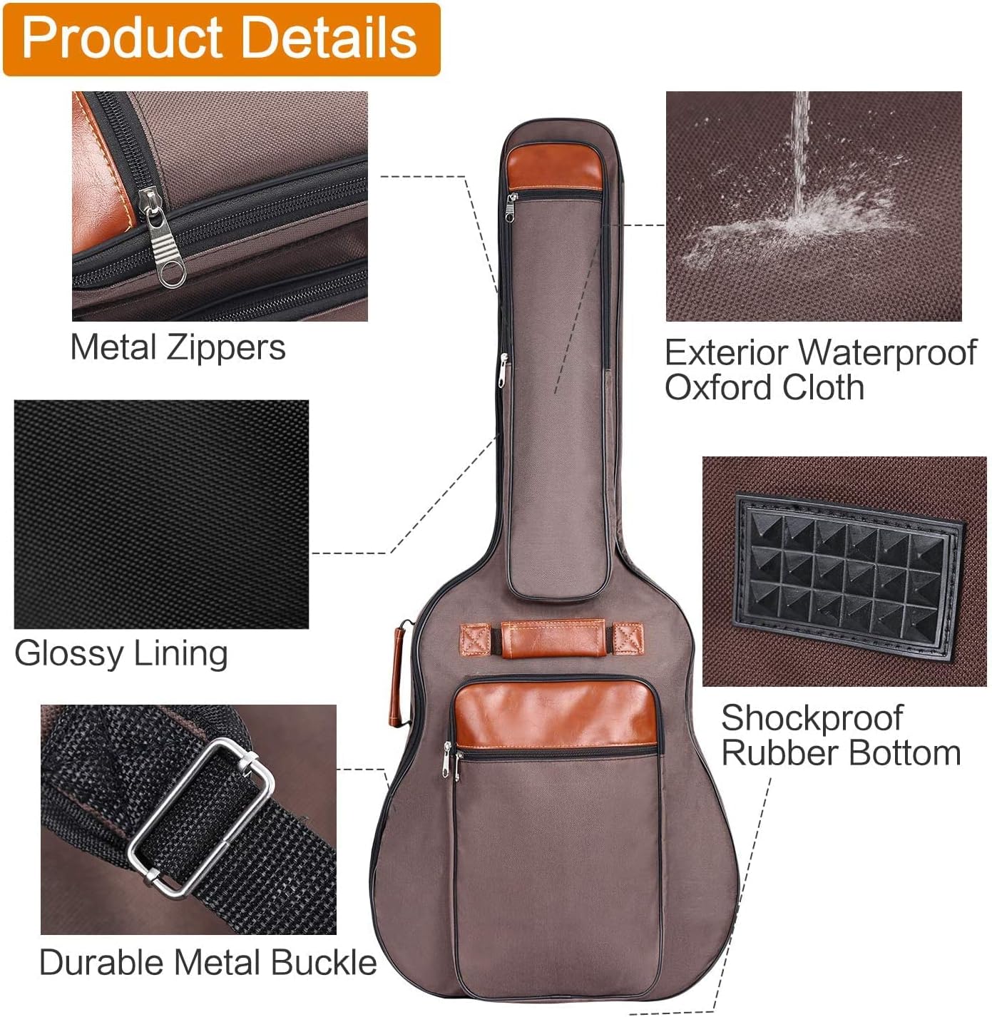 Gitarrentasche für Akustikgitarren 40-42 Zoll