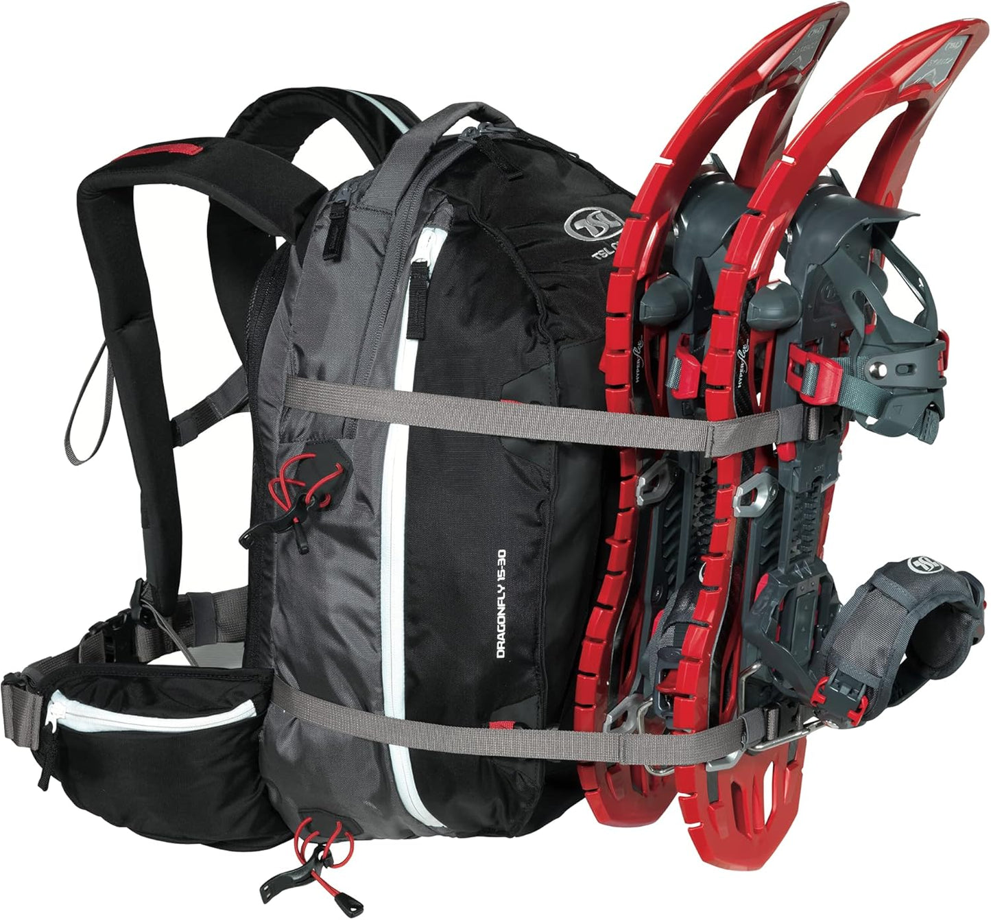 Schneeschuh-Rucksack Dragonfly, 50 x 25.5 x 23.5 cm, 30 Liter Grau